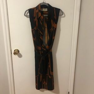 Vintage Lanvin abstract print dress